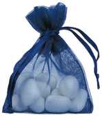 Organza Give away Sckchen in blau