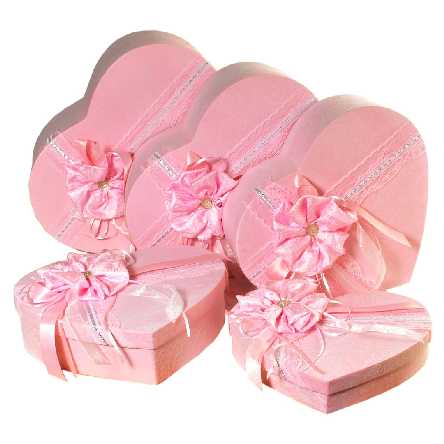 Geschenkschachtel  23 x 27 x 7 cm,rosa