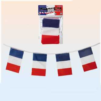 Flaggengirlande Frankreich, 5m