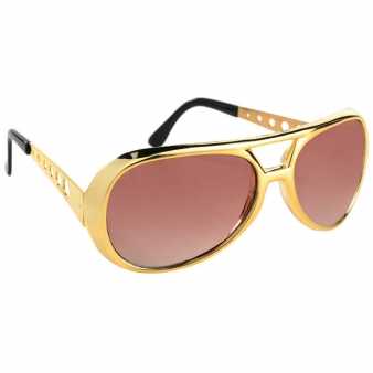 60er Jahre Vegas Fun Brille gold