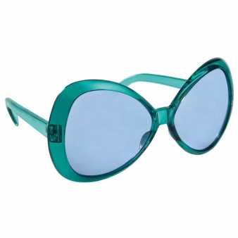 60er Jahre Hippie Fun Brille trkis