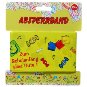 Absperrband Schulanfang