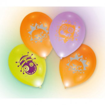 LED Ballons Halloween, 4er Set