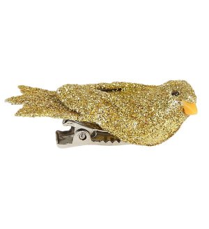 Goldene Vgel mit Clip