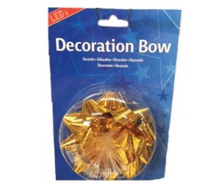 LED Schleife, gold