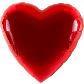 Herzballon in rot