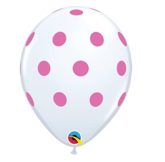 Luftballons mit Punkten Dots,rosa