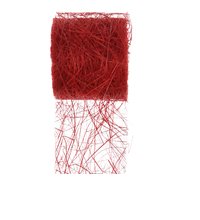 Abaca Dekoband / Bastelband - rot