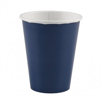 Pappbecher Royalblau,  10 Stck