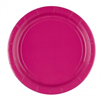 Pappteller, pink, 17,8 cm - 20 Stck