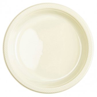 Plastikteller, creme