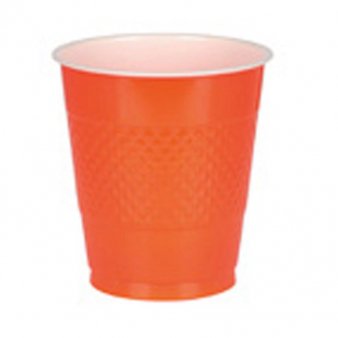 Becher, orange, 8 Stck