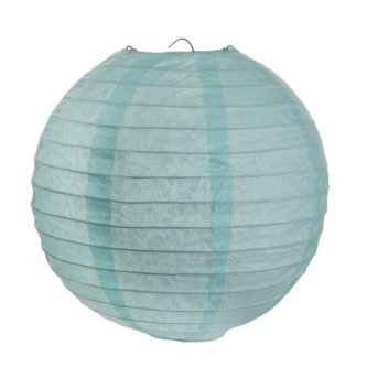 Lampion / Laterne rund im 2er Set, blau