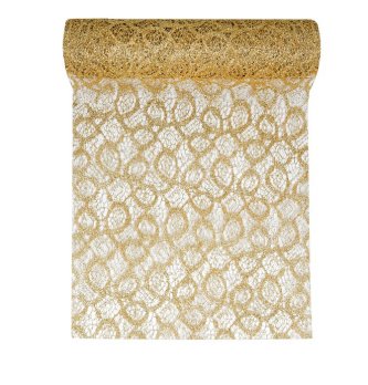 Tischlufer GOLD, glnzend Lace