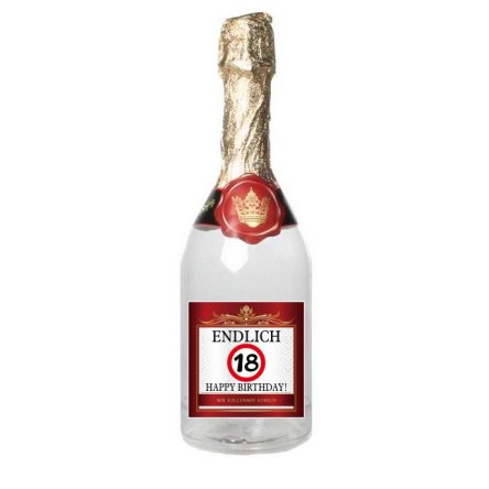 Aufkleber 18 mit befllbarer Flasche