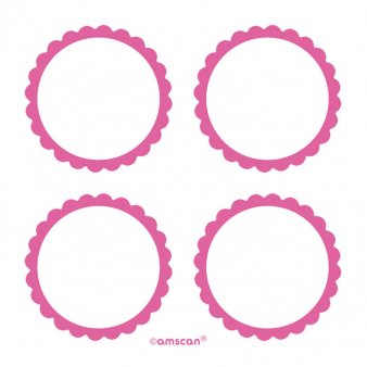 Etiketten fr Candy Bar, pink