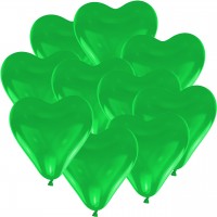 50 Herzballons -  44cm - Grn