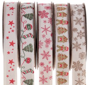 Weihnachtsbänder Sortiment