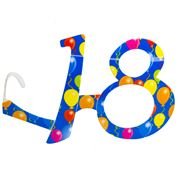 Party Alter Brille Blau 18