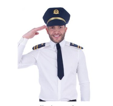 Polizei Verkleidung, -3-tlg.