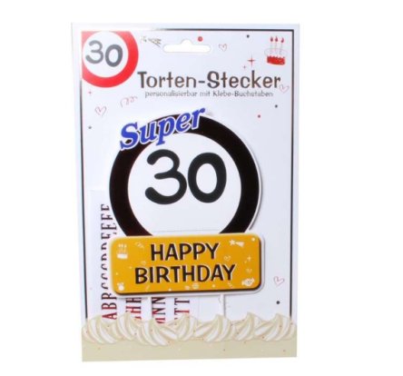 Tortendeko zum 30.Geburtstag