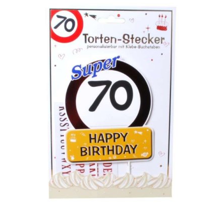 Tortendeko zum 70.Geburtstag