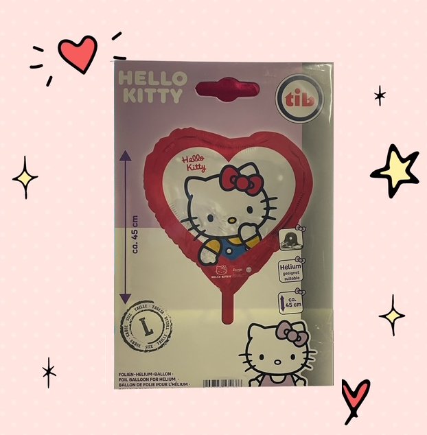 Hello Kitty Folienballon Herz
