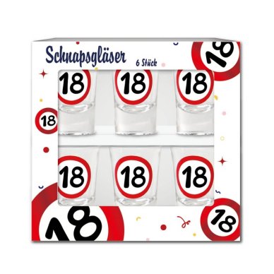 Schnapsglser zum 18.Geburtstag