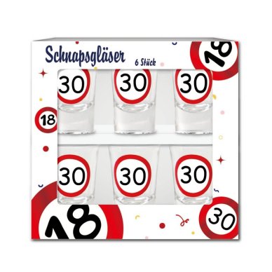 Schnapsglser zum 30.Geburtstag