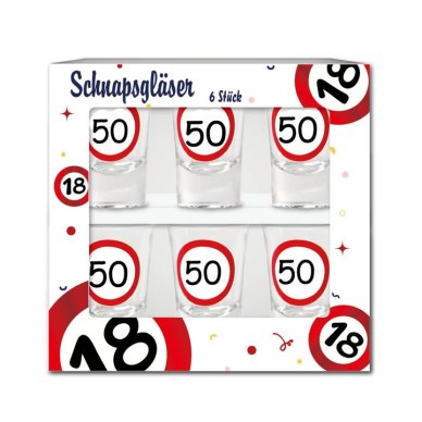 Schnapsglser zum 50.Geburtstag