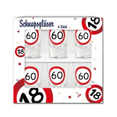 Schnapsglser zum 60.Geburtstag