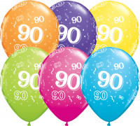 Latex Luftballons zum 90. Geburtstag