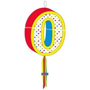 	Papier Geschenkverpackung Pinata Zahl 0