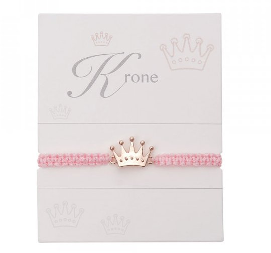 Geknpftes Armband Krone