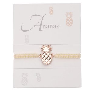 Geknpftes Armband Ananas