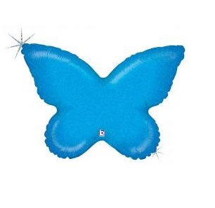 Folienballon Schmetterling blau