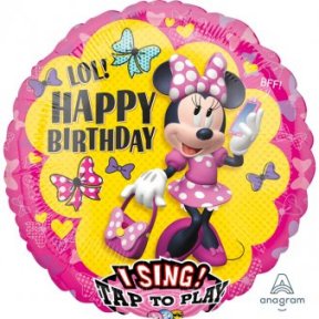 Musikballon Minnie Happy Birthday