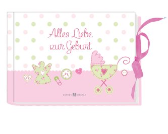 Gutschein Alles Liebe zur Geburt, rosa