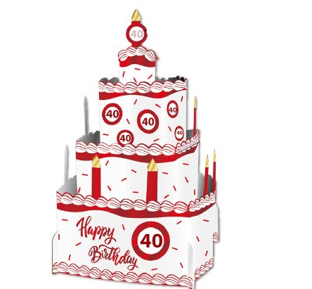 40.Geburtstag Verkehrsschild Torte to Go