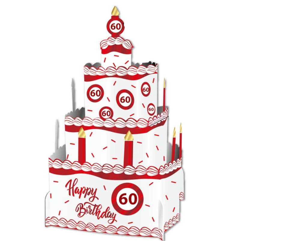60.Geburtstag Verkehrsschild Torte to Go