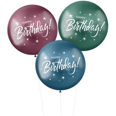Riesenballon 48 cm - Happy Birthday