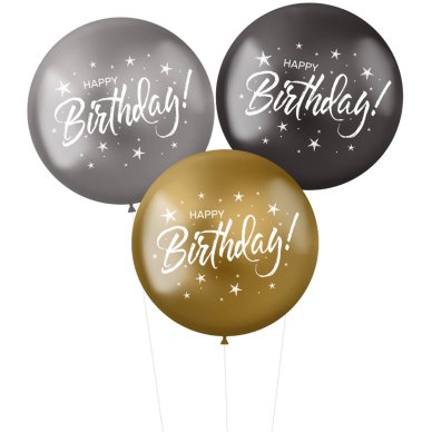 Riesenballon 48 cm - Happy Birthday