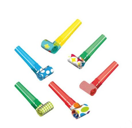Bunte Partyrssel, 6 Stck