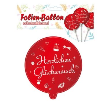 Ballon Herzlichen Glckwunsch,3-tlg.