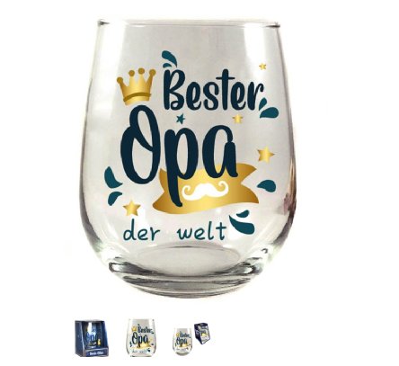 Trinkglas Opa im Geschenkkarton