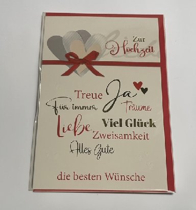 Hochzeit Gl�ckwunschkarte