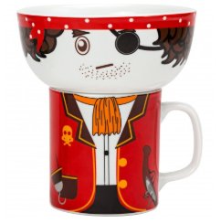 Piratenfrhstck Tasse und Schale