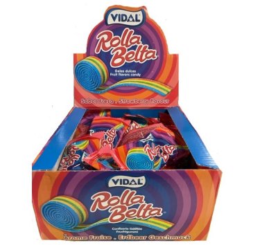 Bunte Fruchtgummirolle, 1 St�ck