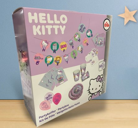 Hello Kitty Partykoffer, 50-tlg.