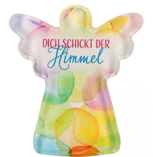 Engel Glasmagnet - Dich schickt der Himmel